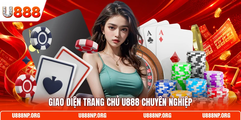 Giao diện trang chủ U888 chuyên nghiệp