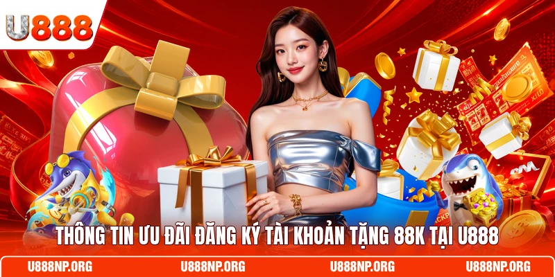 Thông tin ưu đãi đăng ký tài khoản tặng 88K tại U888